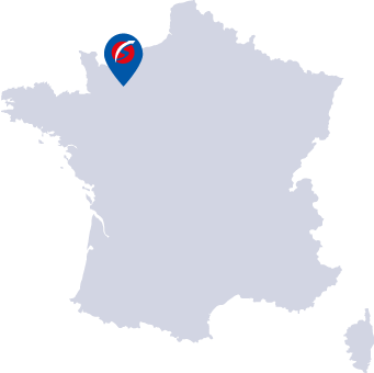 Carte de France Caen